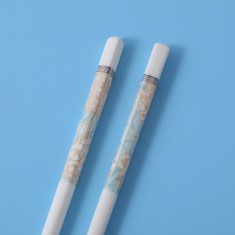 Golden time walking ceramic chopsticks