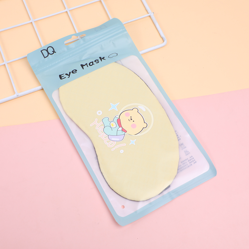 Wrinkled fabric cartoon eye mask