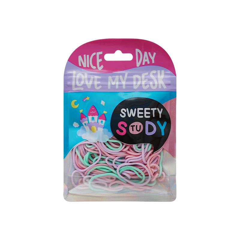Rubber band (Pink purple green mixed 30g)