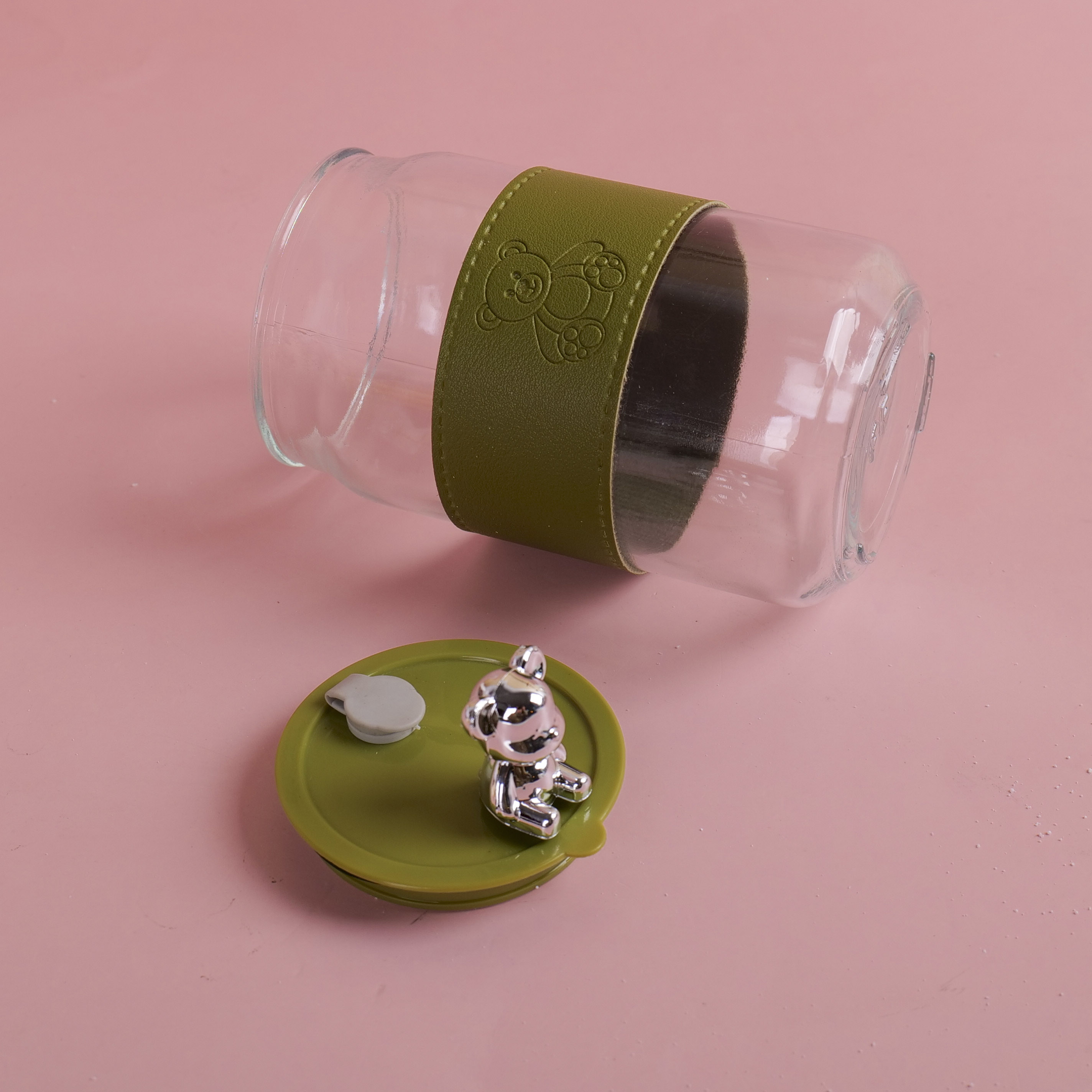 Cola Bear Portable Glass Cup 380ml