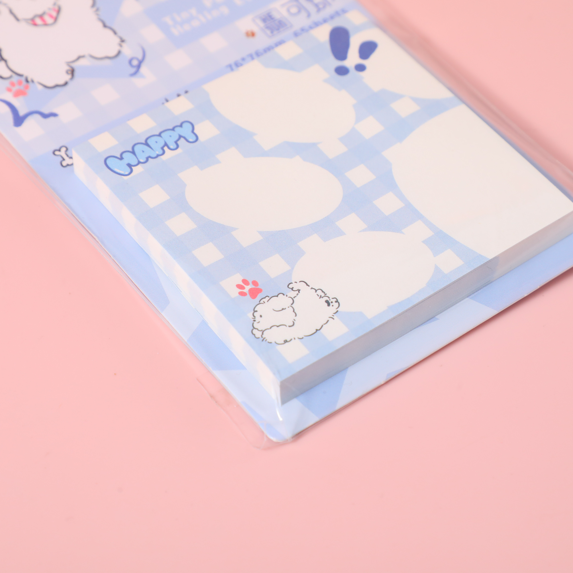 Paw Marshmallow Sticky Notes 65 Sheets KJY-116