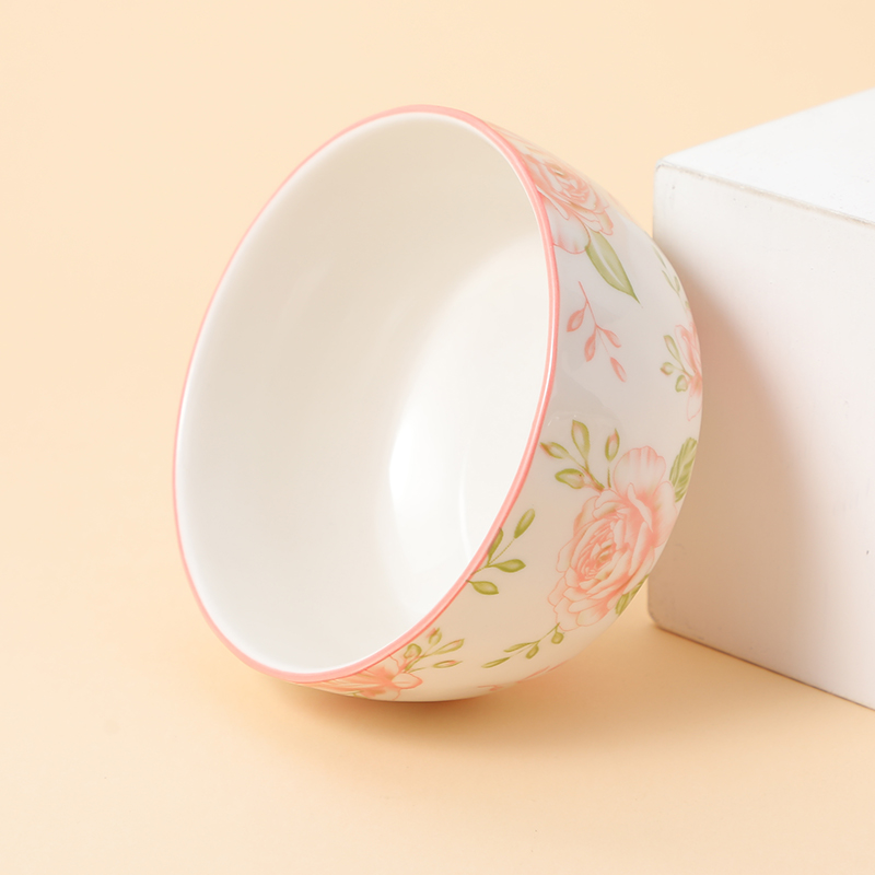 4.5" Romantic in full house rhombus ceramic bowl