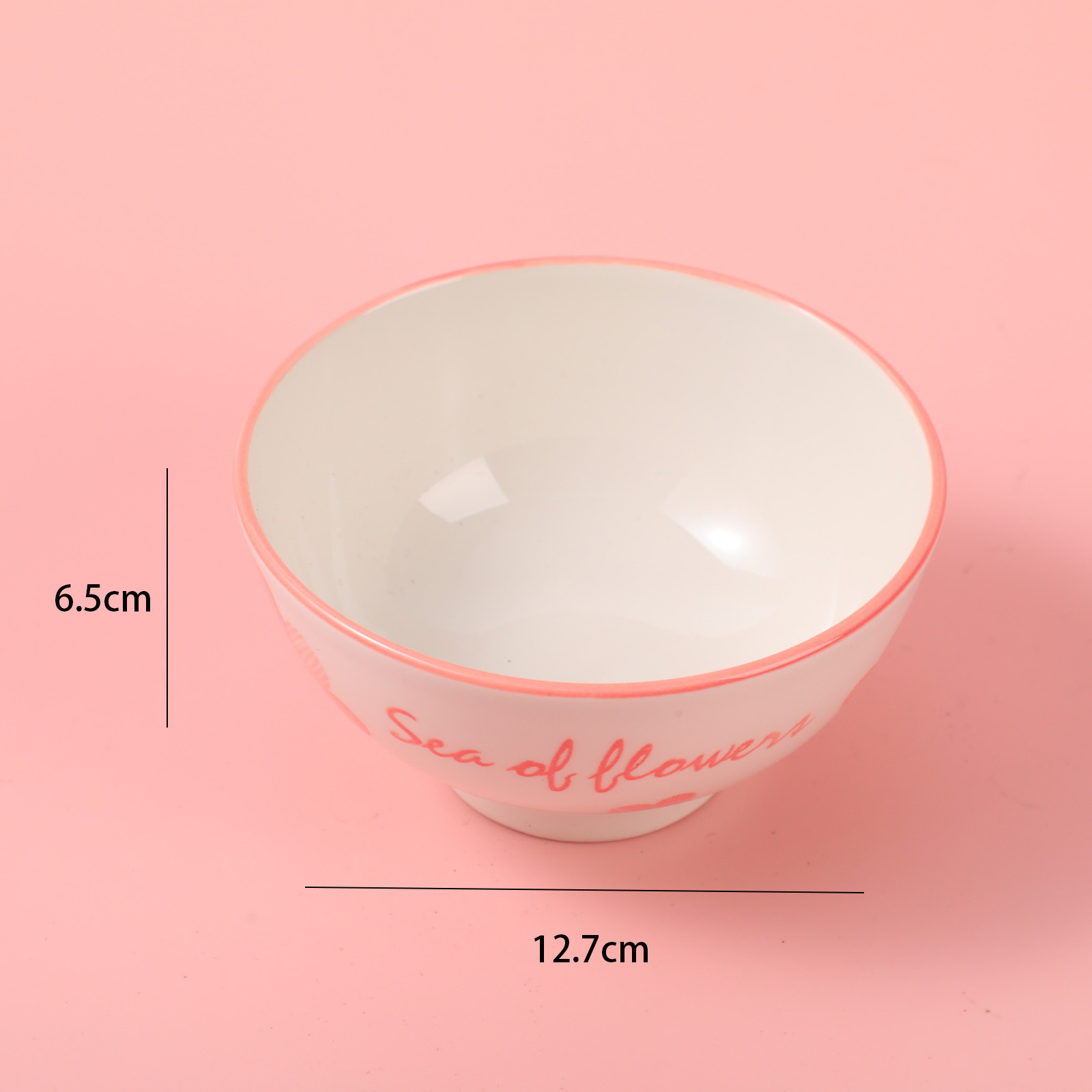 4.5 Straight-Rim "Sea of Flowers" Ceramic Bowl(with inner box)