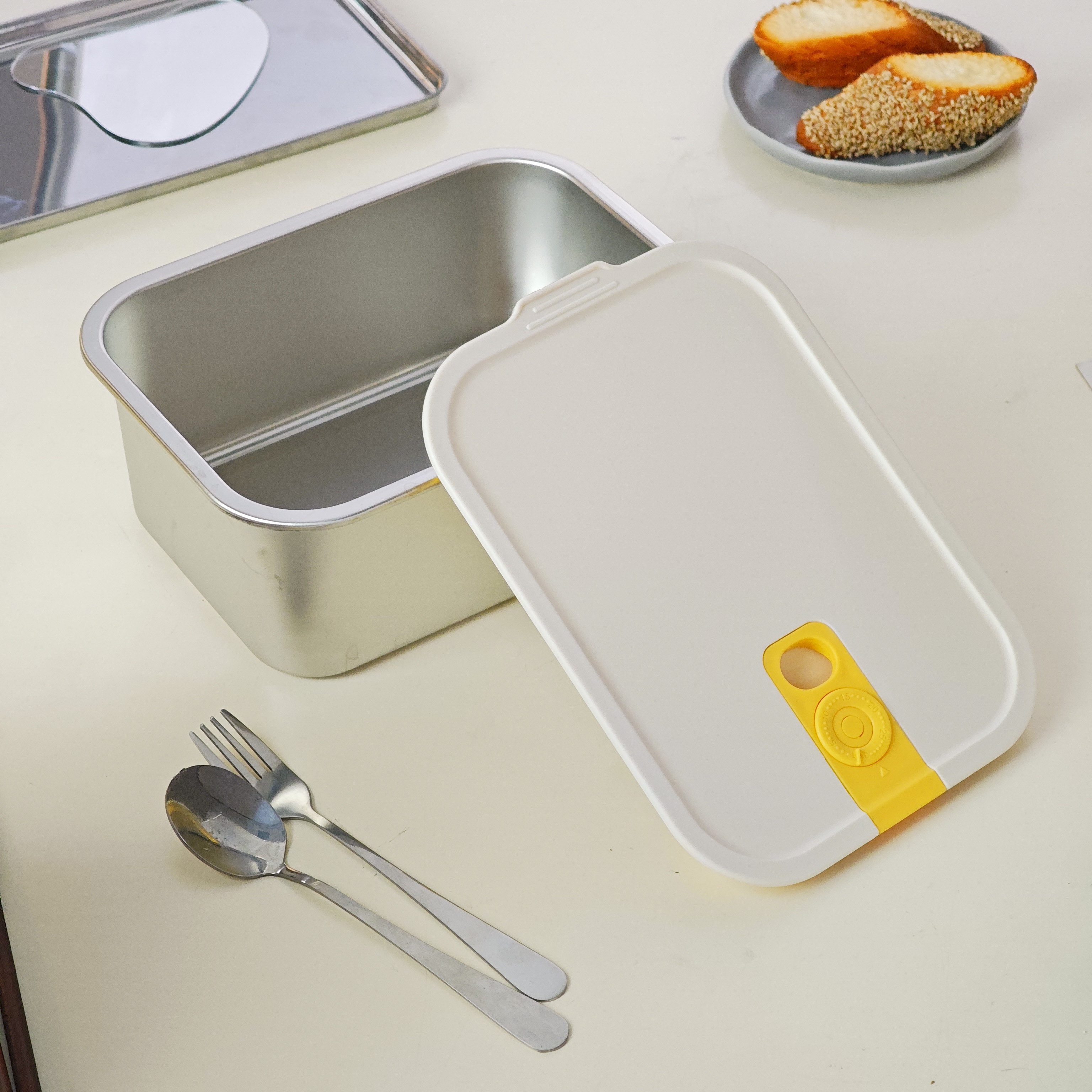 304 Steel Food Container 2300ml