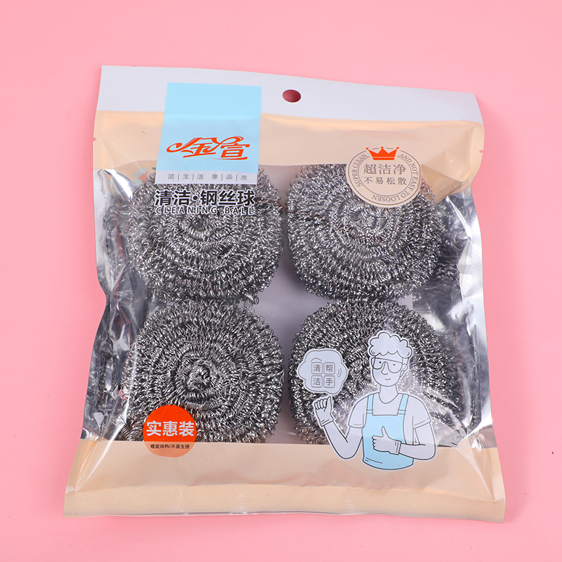 Super value stainless steel cleaning ball 4pcs