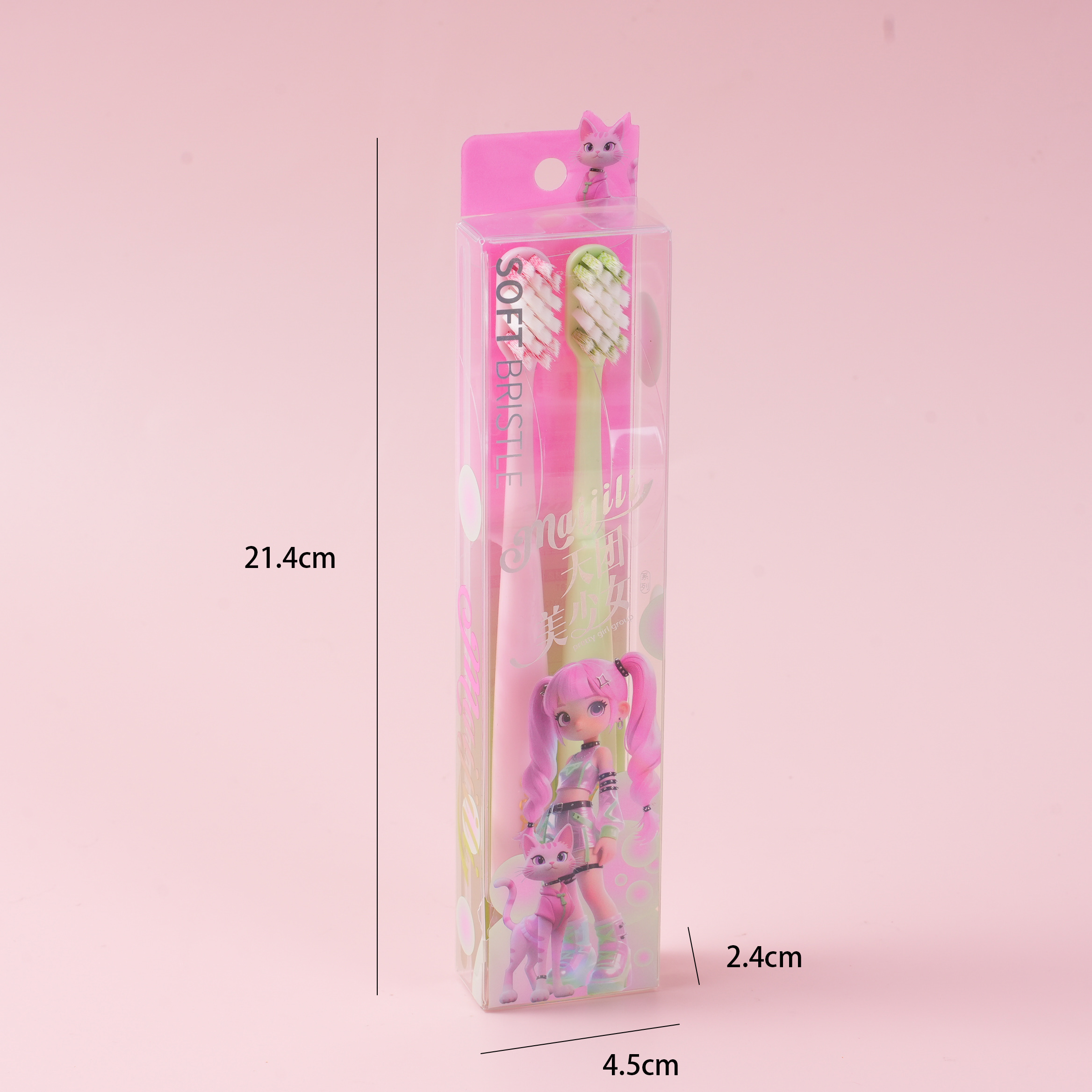Double Packed Soft-Touch Toothbrush