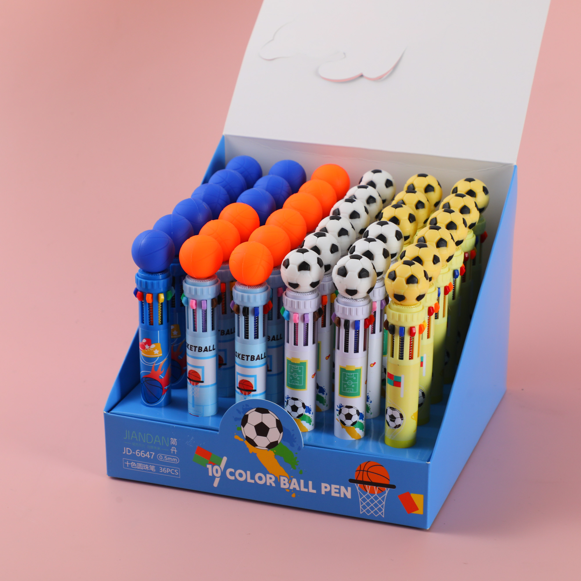 Passionate Sports 10-Color Ballpoint Pen 0.5mm