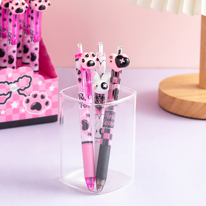 Pink world erasable gel pen-black 0.5-5520(1 PC)