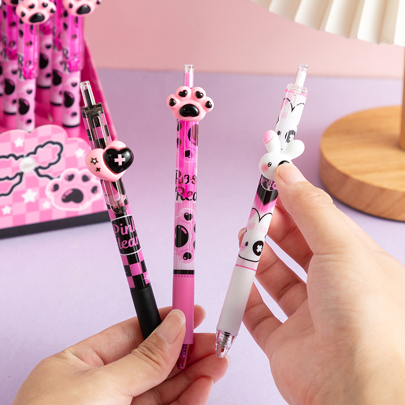 Pink world erasable gel pen-black 0.5-5520(1 PC)
