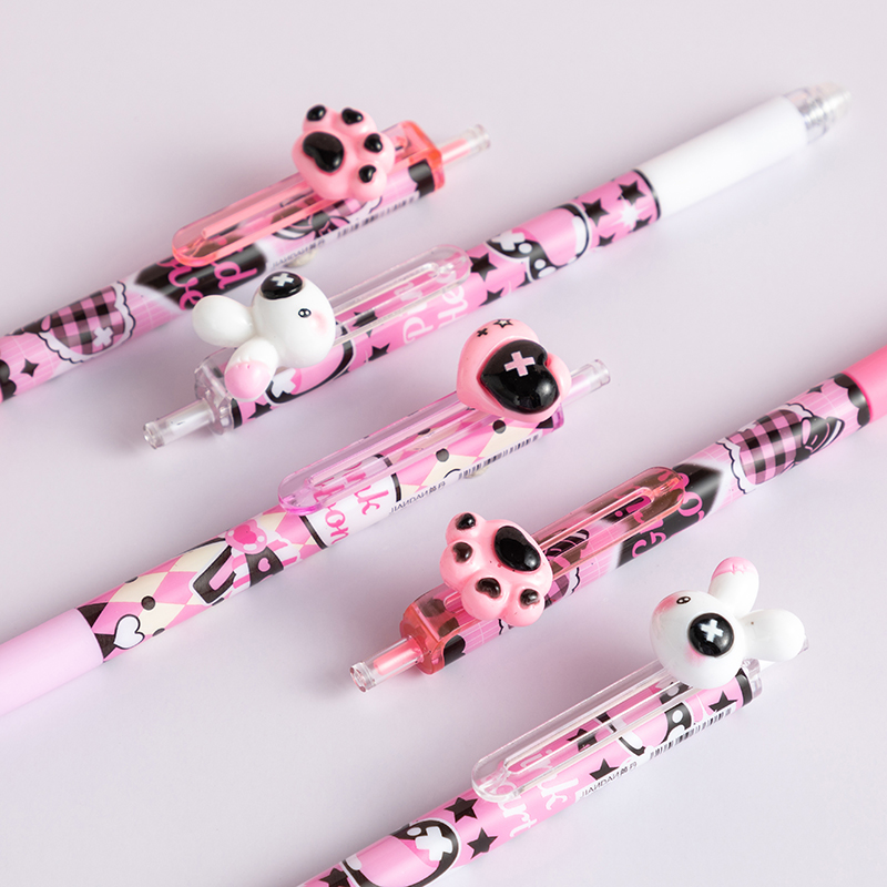 Pink feast erasable gel pen-blue 0.5-5519C(1 PC)