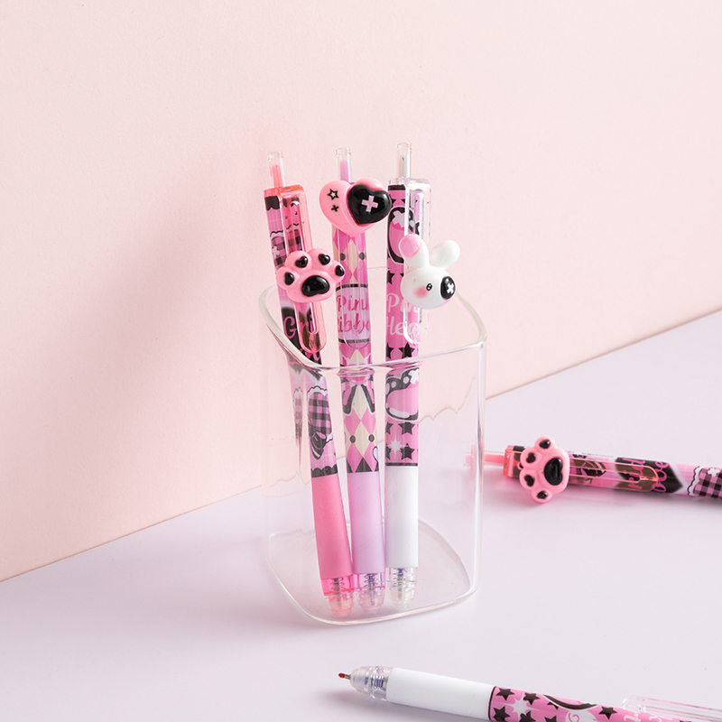 Pink feast erasable gel pen-blue 0.5-5519C(1 PC)