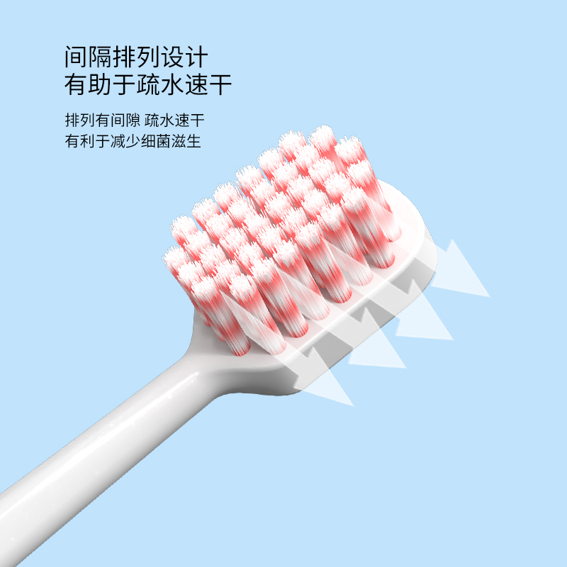 Delicate tooth care soft toothbrush