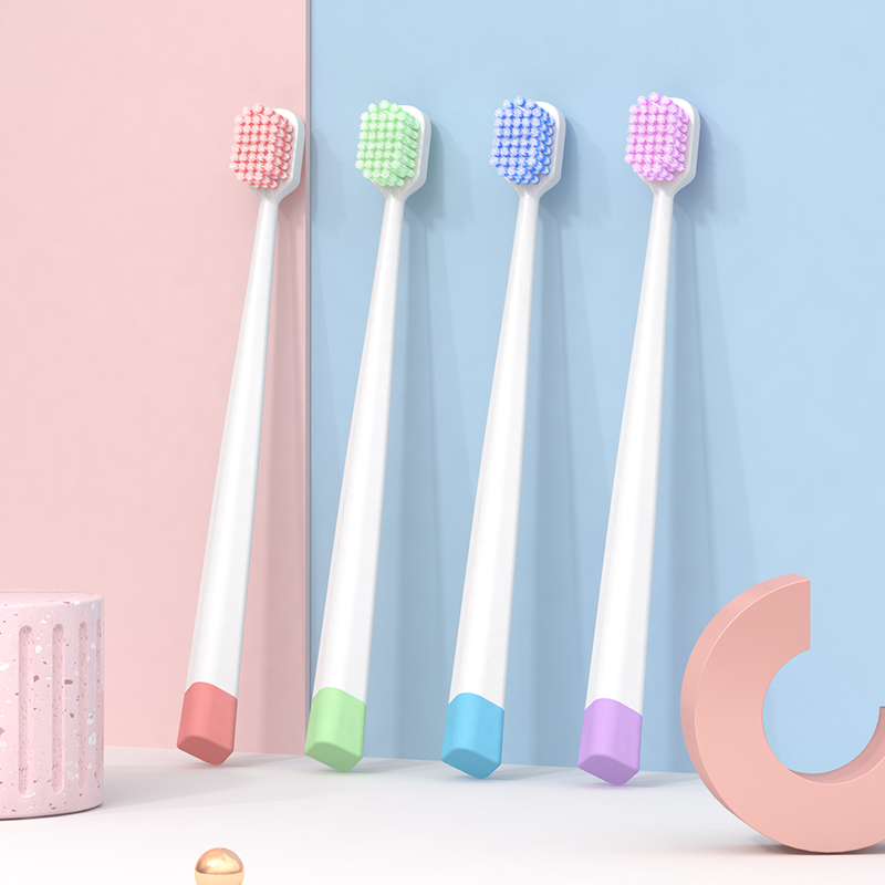 Delicate tooth care soft toothbrush