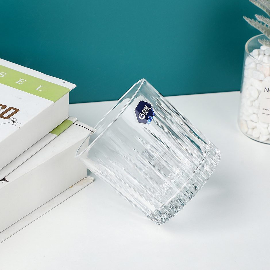 striped glass cup 310ml-Y9001