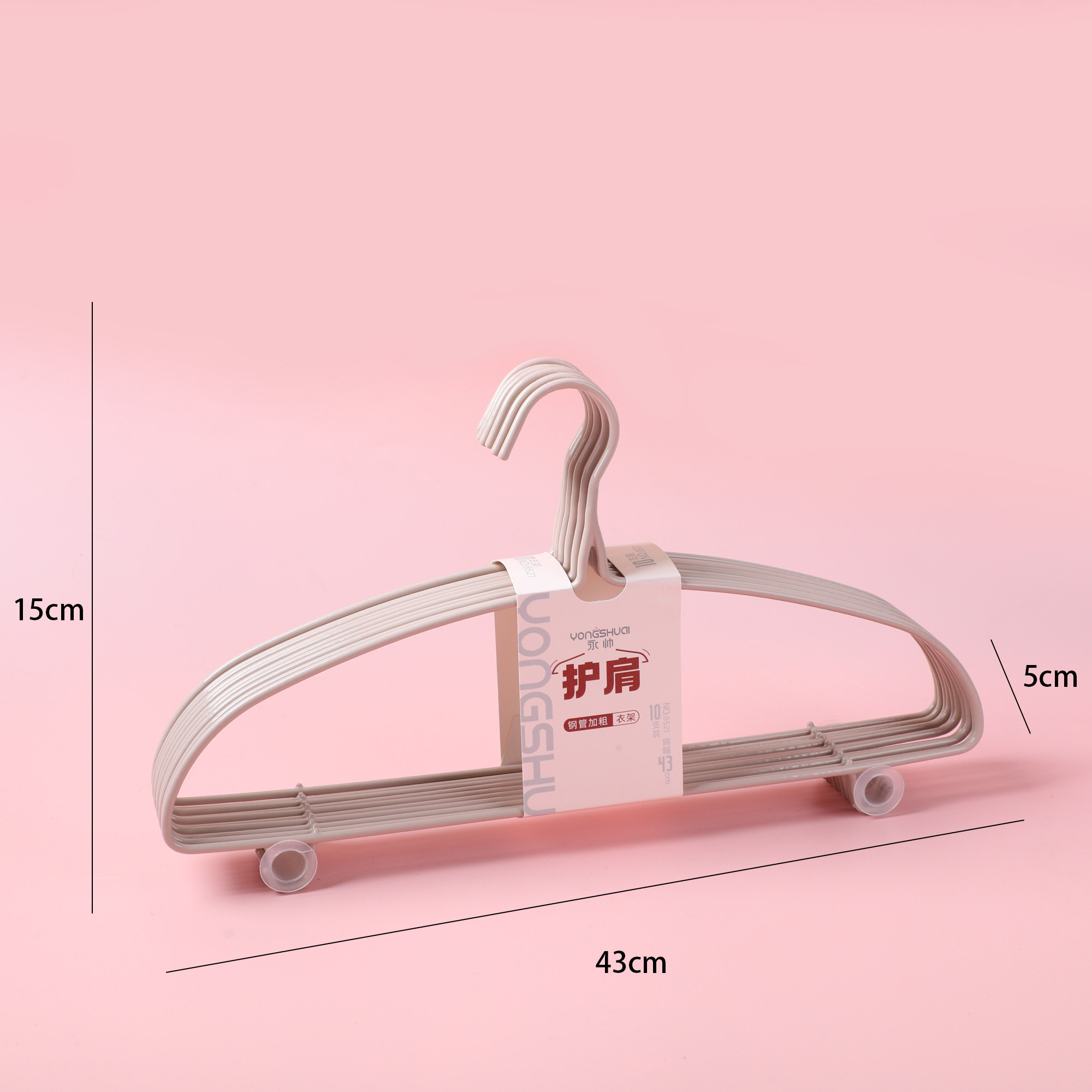 Steel Tube Hangers 43cm 10pcs 8521