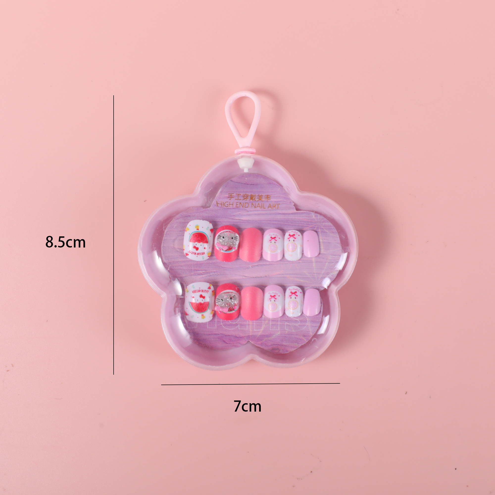 Plum Blossom Children's Accessory Press-On Nails ZJ1017