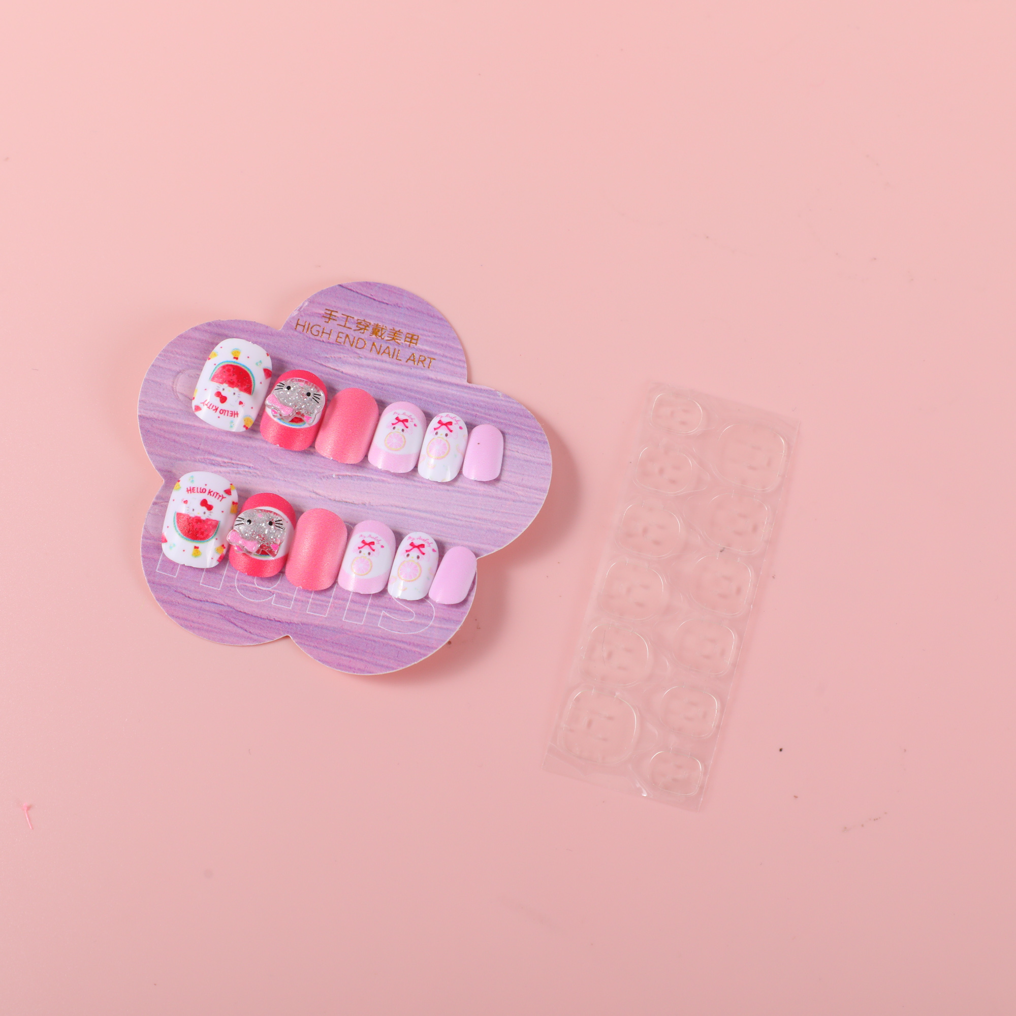 Plum Blossom Children's Accessory Press-On Nails ZJ1017