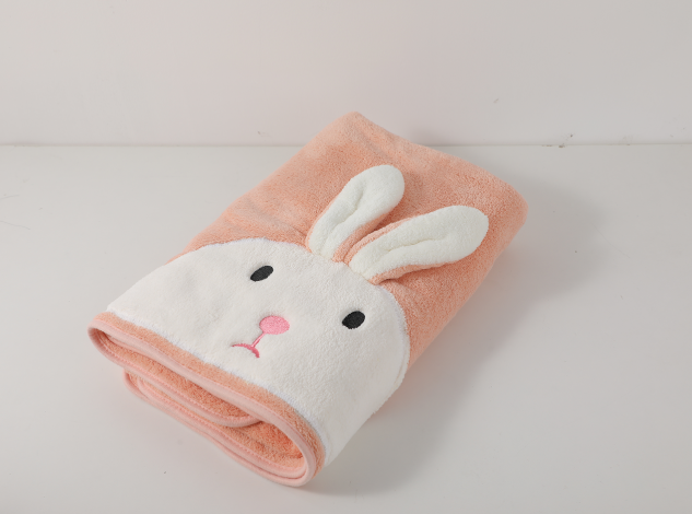 Large rabbit bath towel