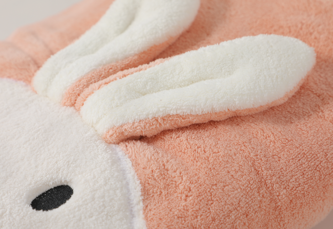 Large rabbit bath towel