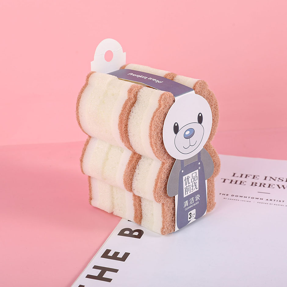 Simple cleaning sponge 3pcs-Y5650