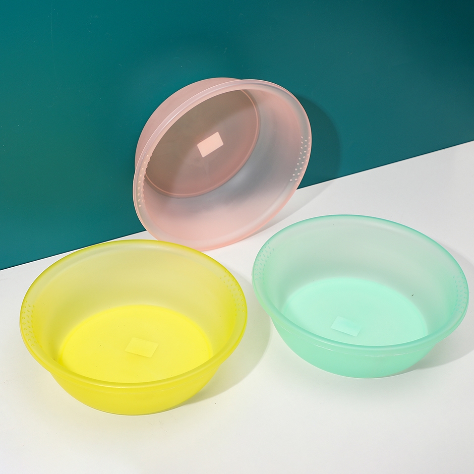 Transparent large round basin 30 x 10-921