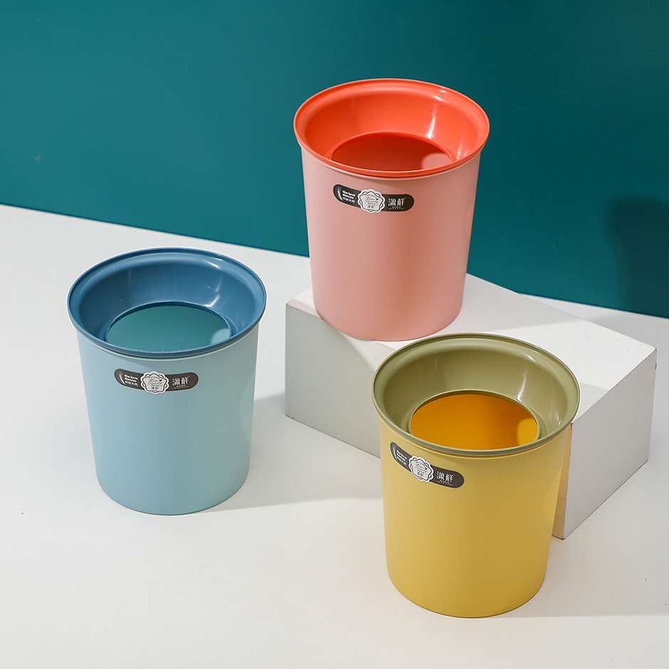 827 Simple fashion trash can
