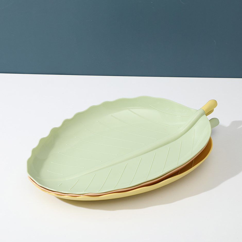 768 Leaf-shaped fruit plate