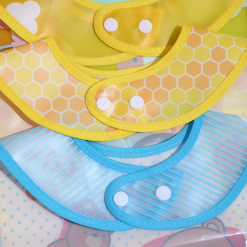Portable children's feeding bib-S