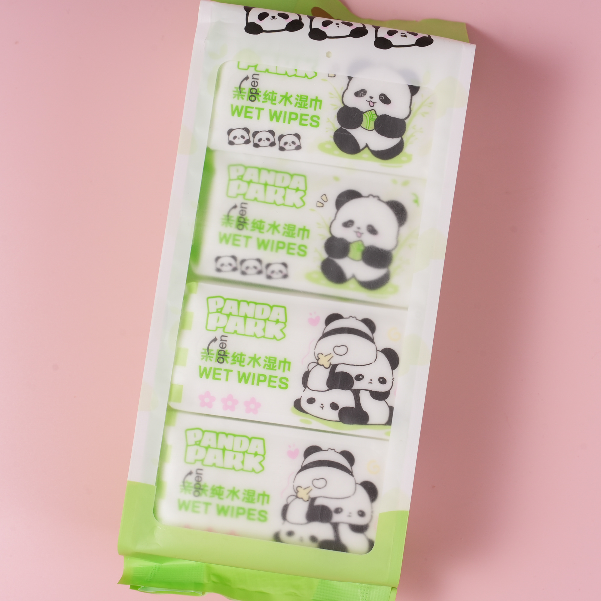 Cute Panda Ultra Mini Baby Hand and Mouth Wipes - 8-Pack