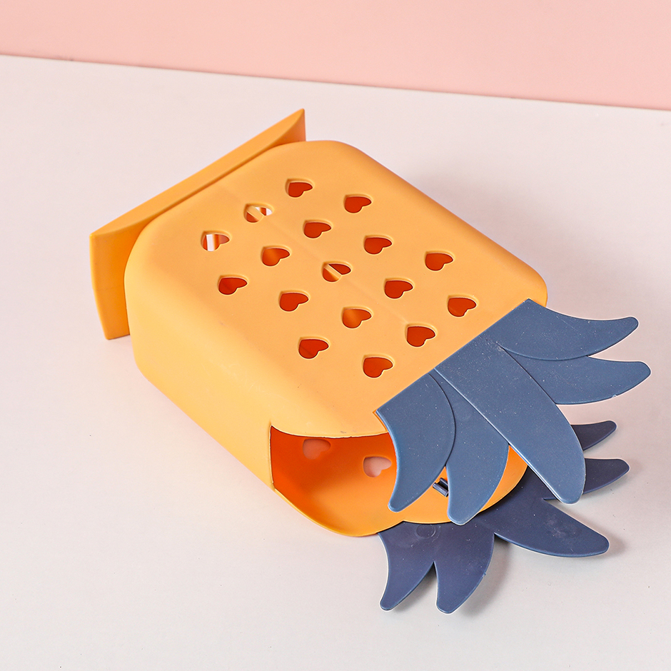 Pineapple two-grid chopsticks holder 724