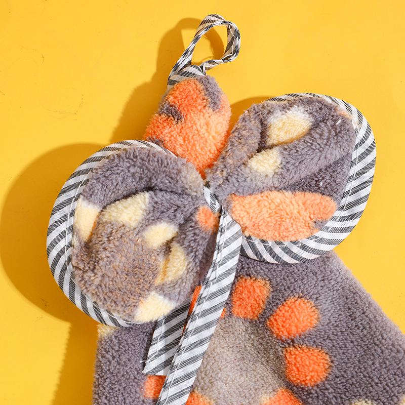 Printed bow hand towel 42 x 22