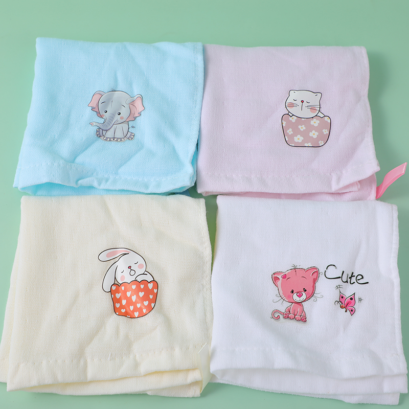 Applique cartoon square towel 25 x 25-1002