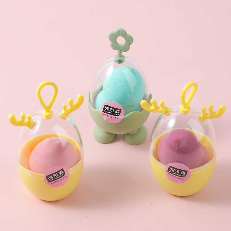Cute pet egg shaped makeup sponge