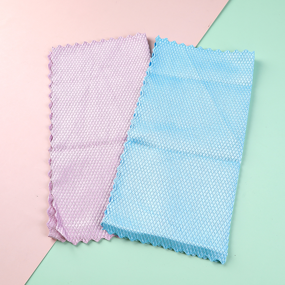 Bag-packed fish scale cloth-2pcs