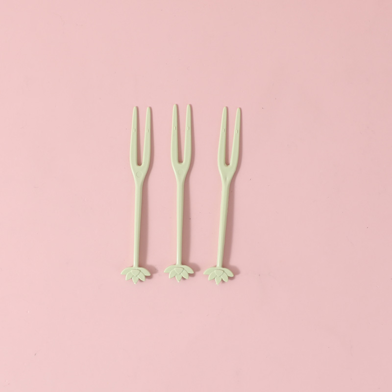 Bag packed cartoon fruit fork 50pcs-011
