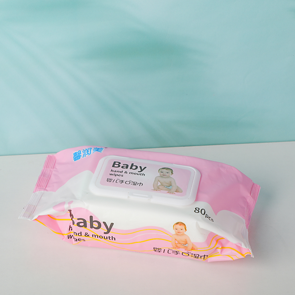 NEW EMBELLISH BEAUTY pink package baby wipes - 80pcs