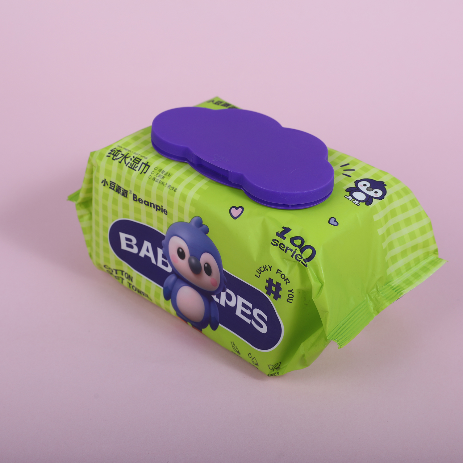 Purple Penguin Wet Wipes 80pcs