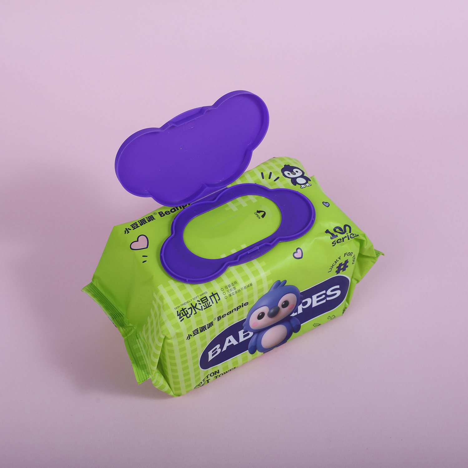 Purple Penguin Wet Wipes 80pcs