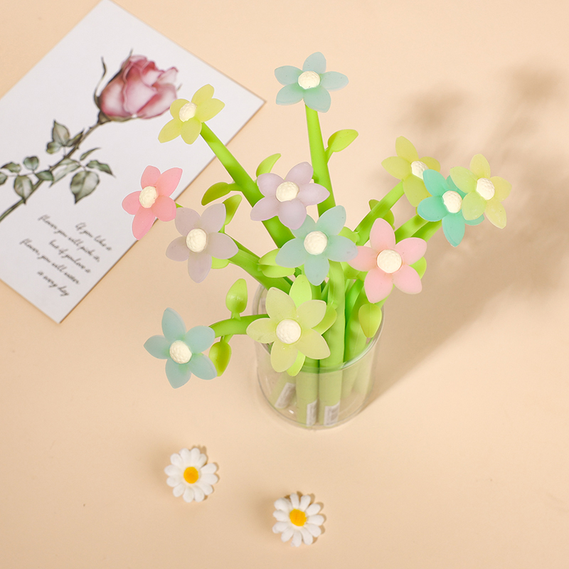 Colorful flower silicone shaking pen 20811-black(1 PC)