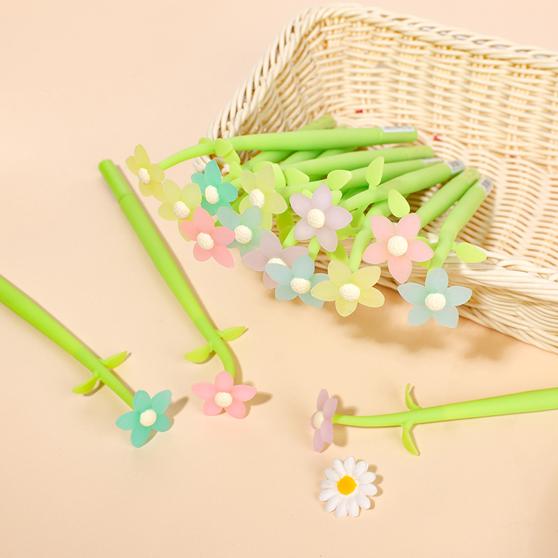 Colorful flower silicone shaking pen 20811-black(1 PC)