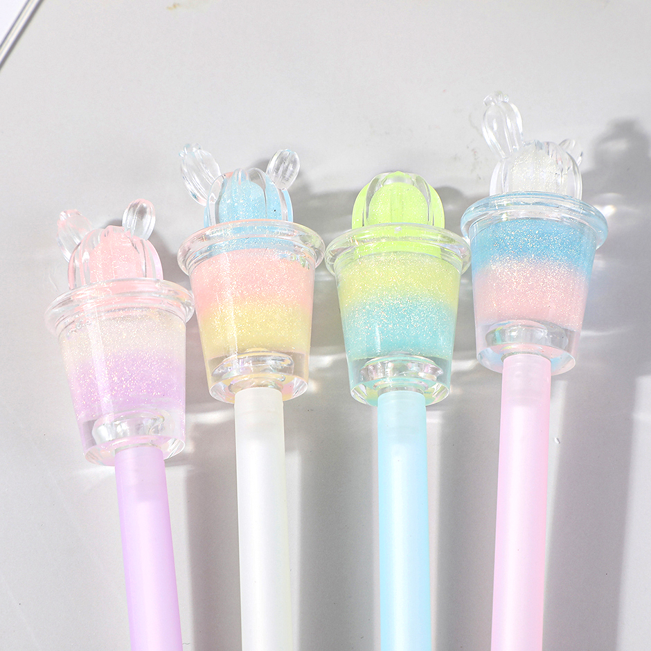 Colorful cactus gel pen-black refill(1 PC) 20814
