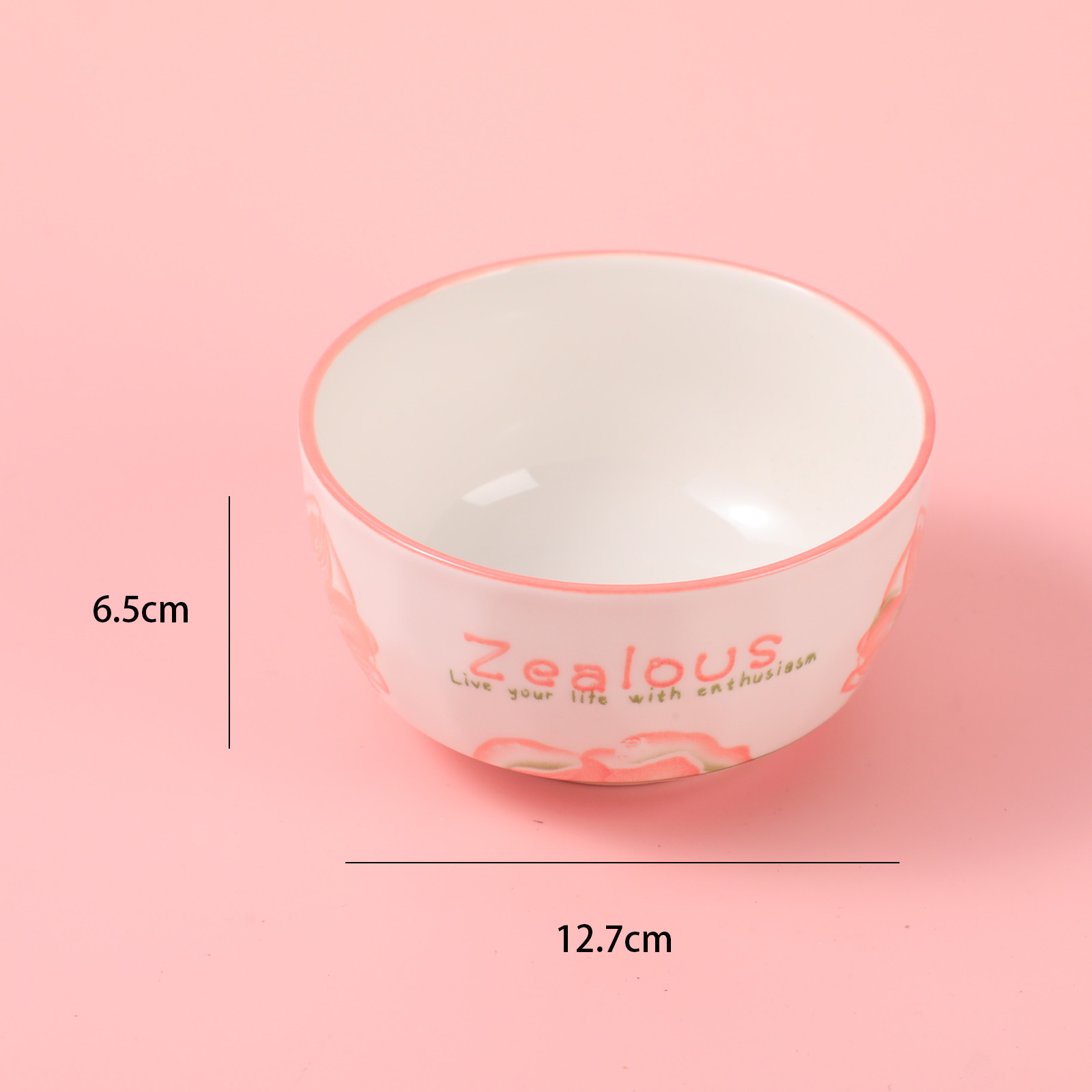 4.65 Diamond-Pattern "Lotus Blossom" Ceramic Bowl(with inner box)