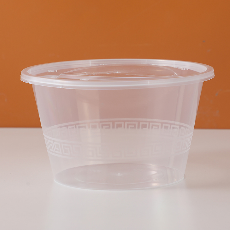 Disposable round lunch box 3pcs 750ml-394