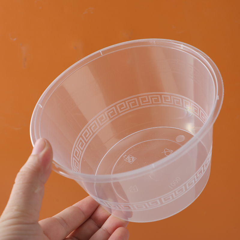 Disposable round lunch box 3pcs 750ml-394