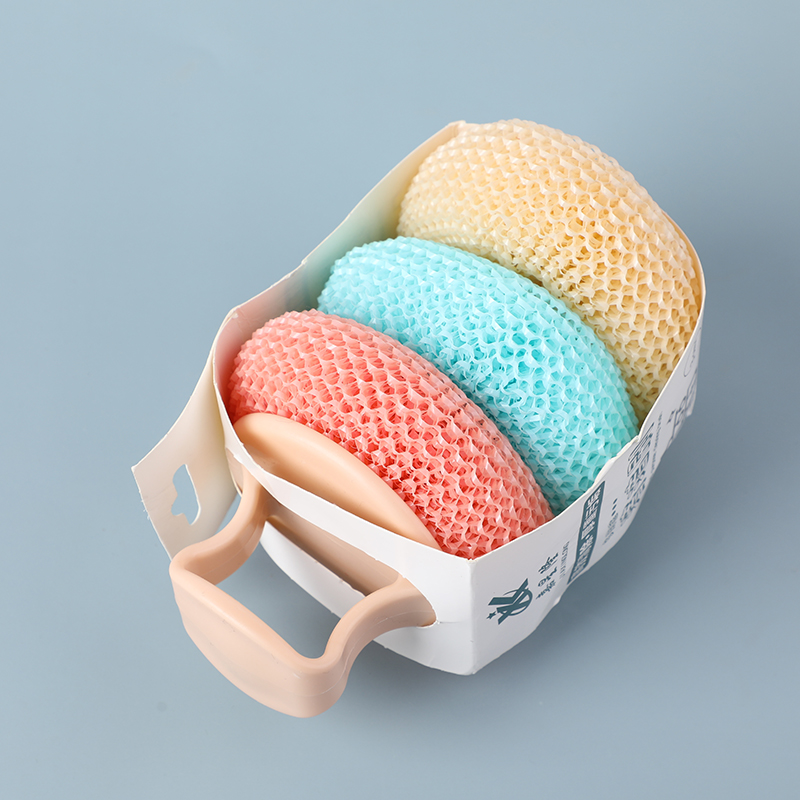 One handle with three-ball pot brush-1556