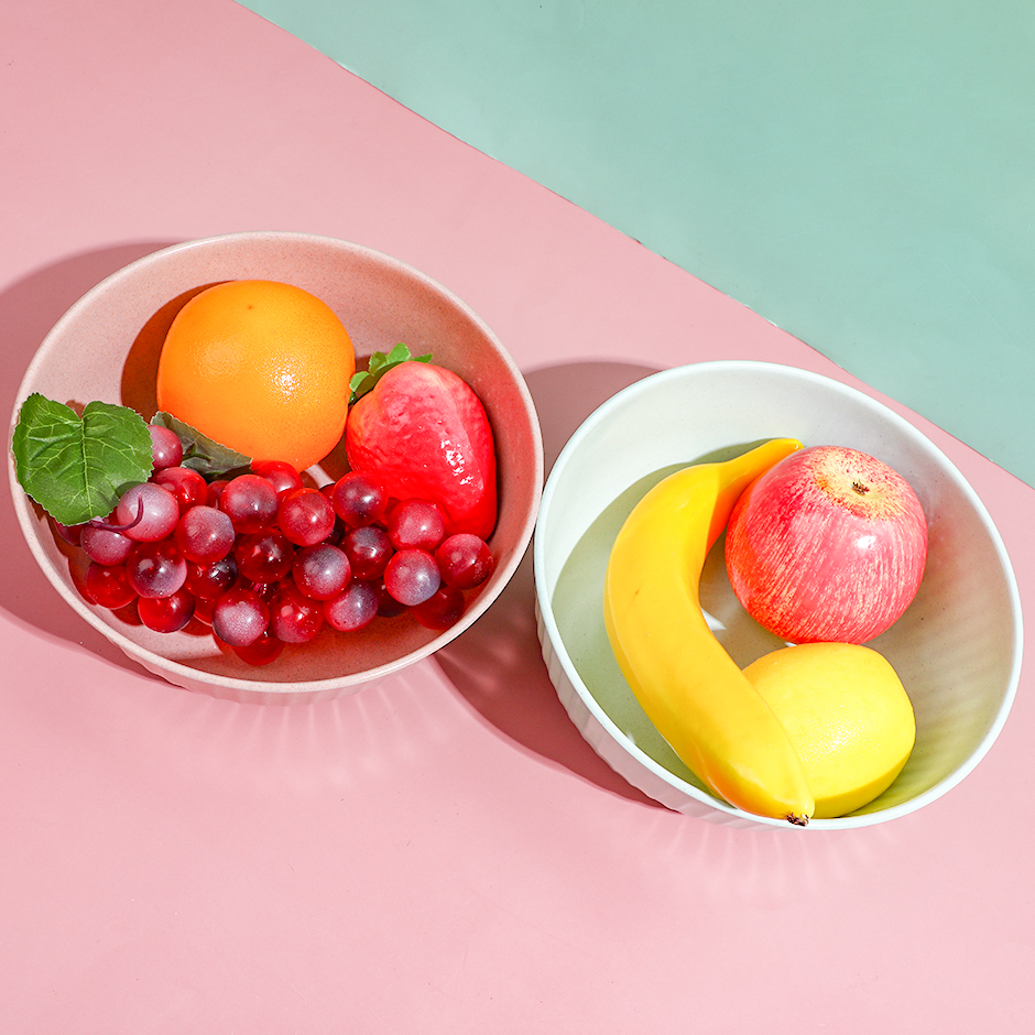 Beige blue green bowl-3057