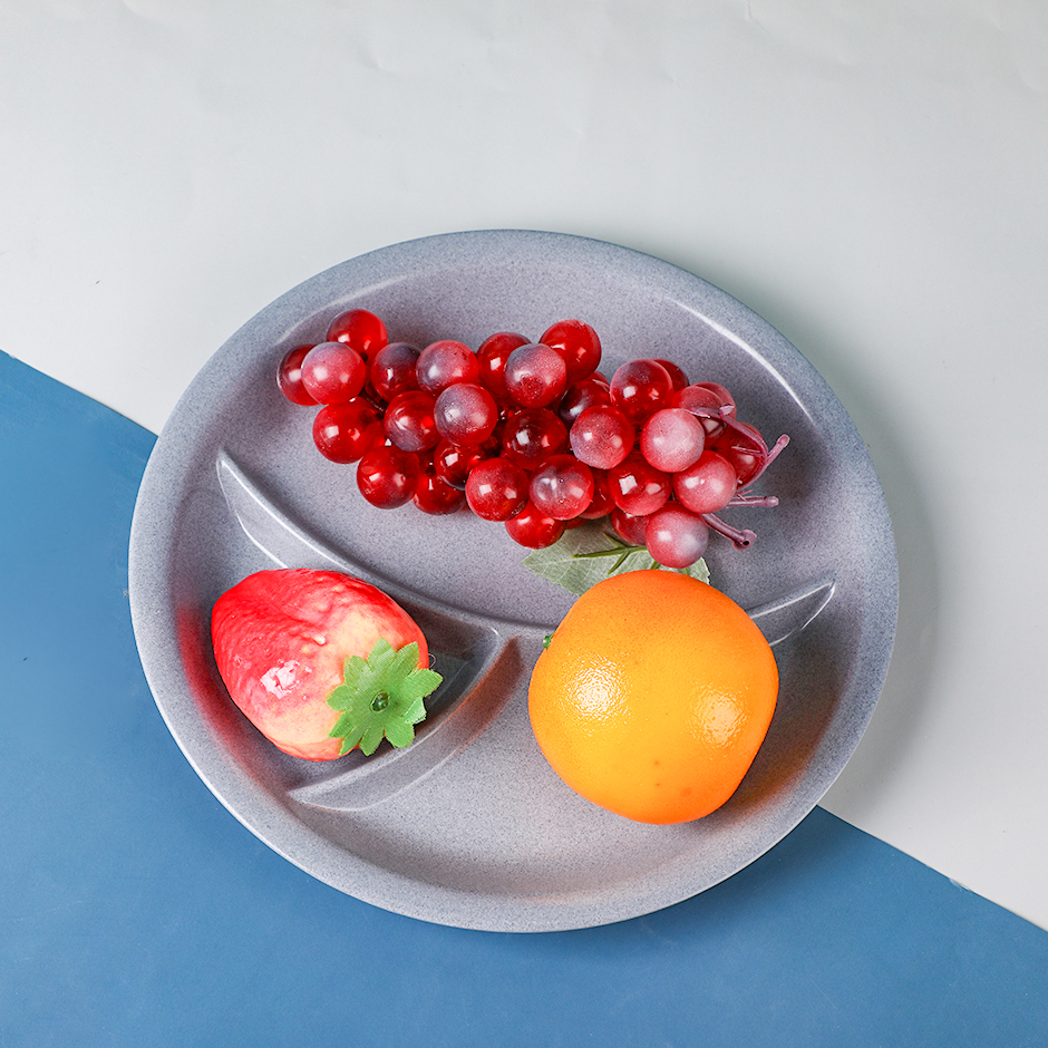Colorful wheat straw plate-33-10
