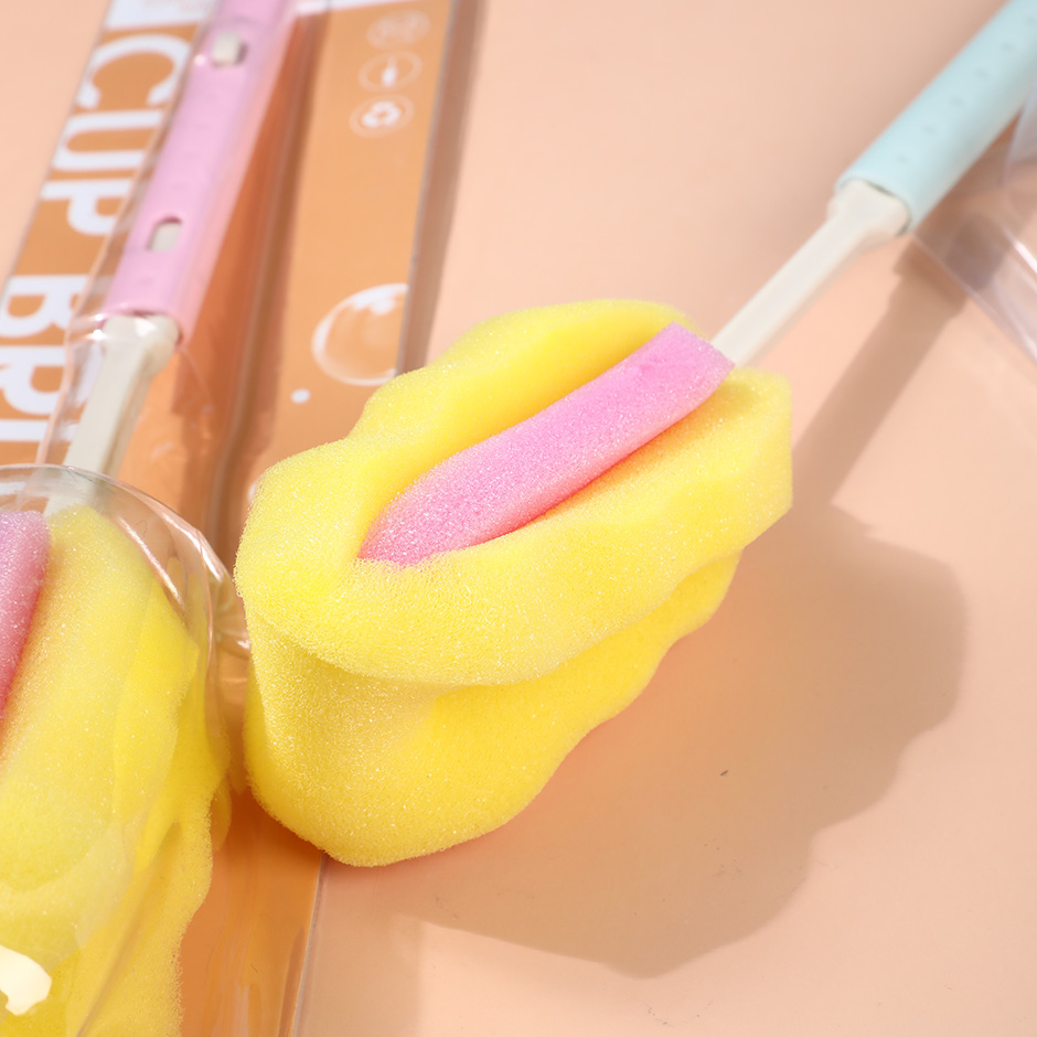 Sponge long-handle flexible powerful cup brush