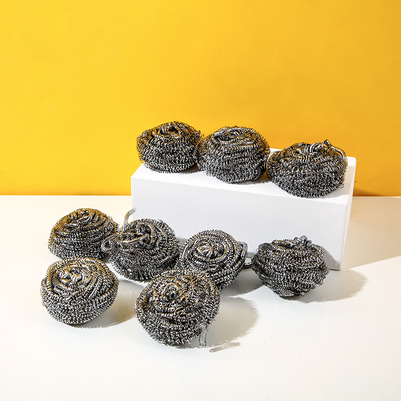 Steel wire ball powerful pot brush