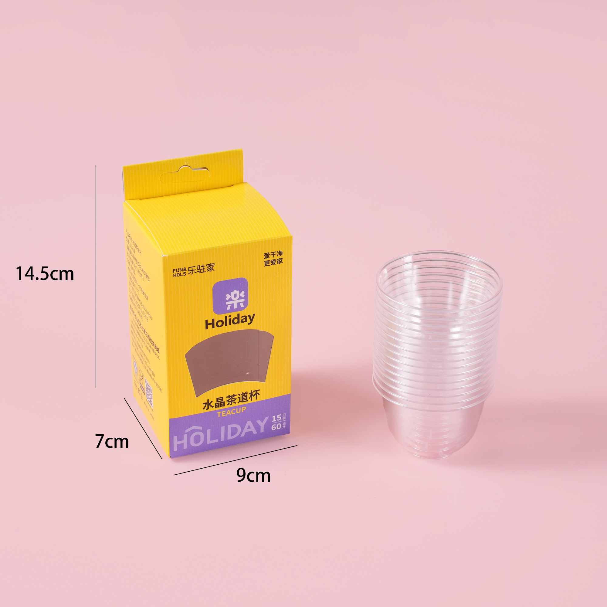 Journey Series - Crystal Tea Cups 15pcs L-518